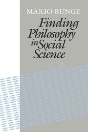 Cover of: Finding philosophy in social science by Mario Bunge