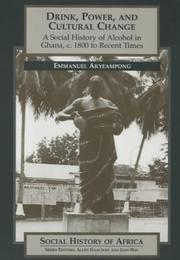 Cover of: Drink, Power and Cultural Change (Social History of Africa)