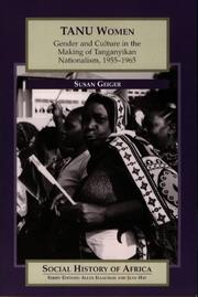 Cover of: TANU women by Susan Geiger