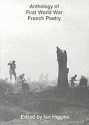 Cover of: Anthology of First World War French poetry