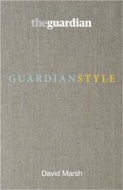 Cover of: The "Guardian" Stylebook by David Marsh