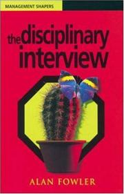 Cover of: The Disciplinary Interview (Management Shapers)