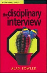 The Disciplinary Interview (Management Shapers) by Alan Fowler