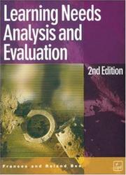 Cover of: Learning Needs Analysis and Evaluation