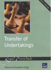 Cover of: Transfer of Undertakings by Hammond Suddards
