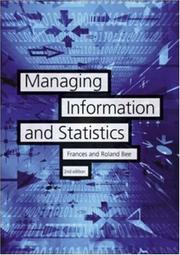 Cover of: Managing Information and Statistics