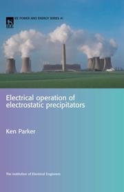 Cover of: Electrical Operation Of Electrostatic Precipitators (Iee Power and Energy)
