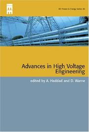 Cover of: Advances in High Voltage Engineering (Iee Power and Energy) by 