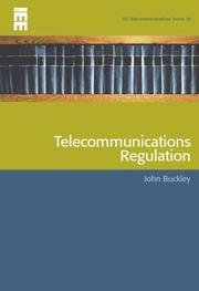Cover of: Telecommunications Regulation (Telecommunications) | John Buckley