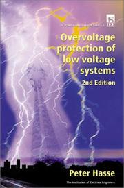 Overvoltage Protection of Low-Voltage Systems (Iee Power & Energy Series, 33) by Peter Hasse