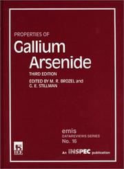 Cover of: Properties of Gallium Arsenide (EMIS Datareviews, No. 16) (E M I S Datareviews Series) by 