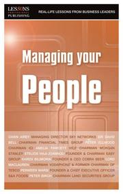 Cover of: Managing Your People (DEAD) (Real Life Lessons from Business Leaders)