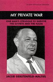 Cover of: My private war by Jacob Maltiel-Gerstenfeld