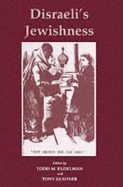 Cover of: Disraeli's Jewishness by edited by Todd M. Endelman and Tony Kushner.