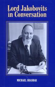 Cover of: Lord Jakobovits in Conversation (Talks With Series) by Immanuel Jakobovits, Michael Shashar