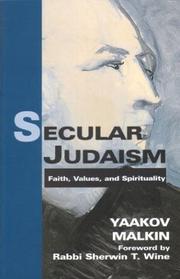 Cover of: Secular Judaism by Yaakov Malkin, Yaakov Malkin