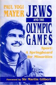 Cover of: Jews and the Olympic Games: sport : a springboard for minorities