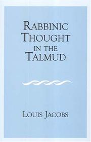 Cover of: Rabbinic thought in the Talmud | Louis Jacobs