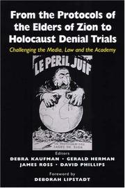 Cover of: From The Protocols Of Zion To Holocaust Denial Trials | 