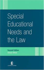 Cover of: Special Educational Needs and the Law