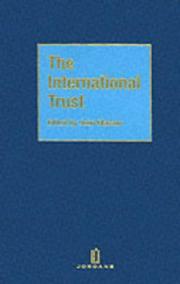 Cover of: The International Trust