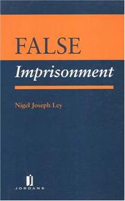 Cover of: False Imprisonment