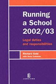 Cover of Running a School 2001/02 by richard gold,dena, ph.d. coleman