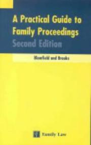 Cover of: A practical guide to family proceedings