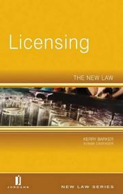 Cover of: Licensing: the new law