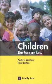 Cover of: Children: The Modern Law (Legal Practice Course Resource)