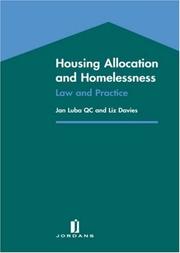 Housing allocation and homelessness by Jan Luba, Liz Davies