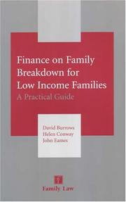 Cover of: Finance on Family Breakdown for Low Income Families: A Practical Guide