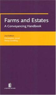 Cover of: Farms And Estates: A Conveyancing Handbook