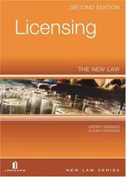 Cover of: Licensing: The New Law