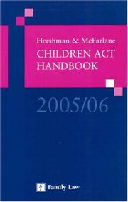 Cover of: Hershman And Mcfarlane Children Act Handbook 2005