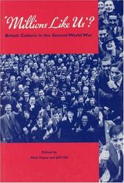 Cover of: Millions Like Us?: British Culture in the Second World War