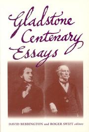 Cover of: Gladstone Centenary Essays by D. W. Bebbington, Roger Swift