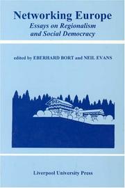 Cover of: Networking Europe: Essays on Regionalism and Social Democracy (Liverpool University Press - Studies in European Regional Cultures)