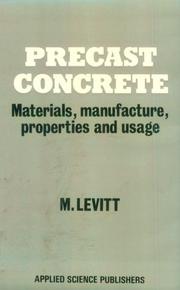Precast concrete by M. Levitt