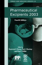 Cover of: Pharmaceutical Excipients, 2001 CD ROM