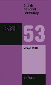 Cover of: British National Formulary 53