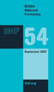 Cover of: British National Formulary (BNF) 54: September 2007