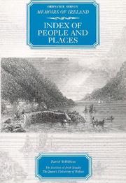 Cover of: Index to Ordnance survey memoirs of Ireland series: people and places