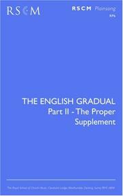 Cover of: The English Gradual: Part II - The Proper Supplement