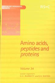 Cover of: Amino Acids, Peptides & Proteins by Royal Society of Chemistry