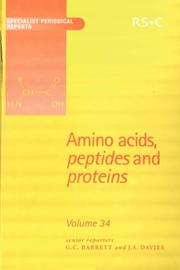 Cover of: Amino Acids, Peptides & Proteins