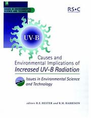 Cover of: Causes and Environmental Implications of Increased UV-B Radiation (Issues in Environmental Science and Technology Vol 14) by 