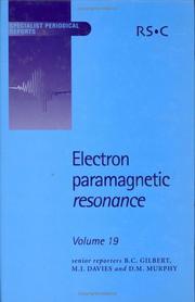 Cover of: Electron Paramagnetic Resonance Volume 1