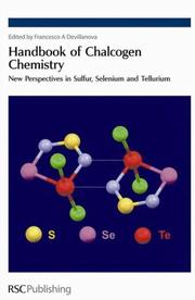 Handbook Of Chalcogen Chemistry by Francesco A. Devillanova