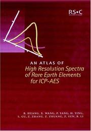 Cover of: An Atlas of High Resolution Spectra of Rare Earth Elements for ICP-AES